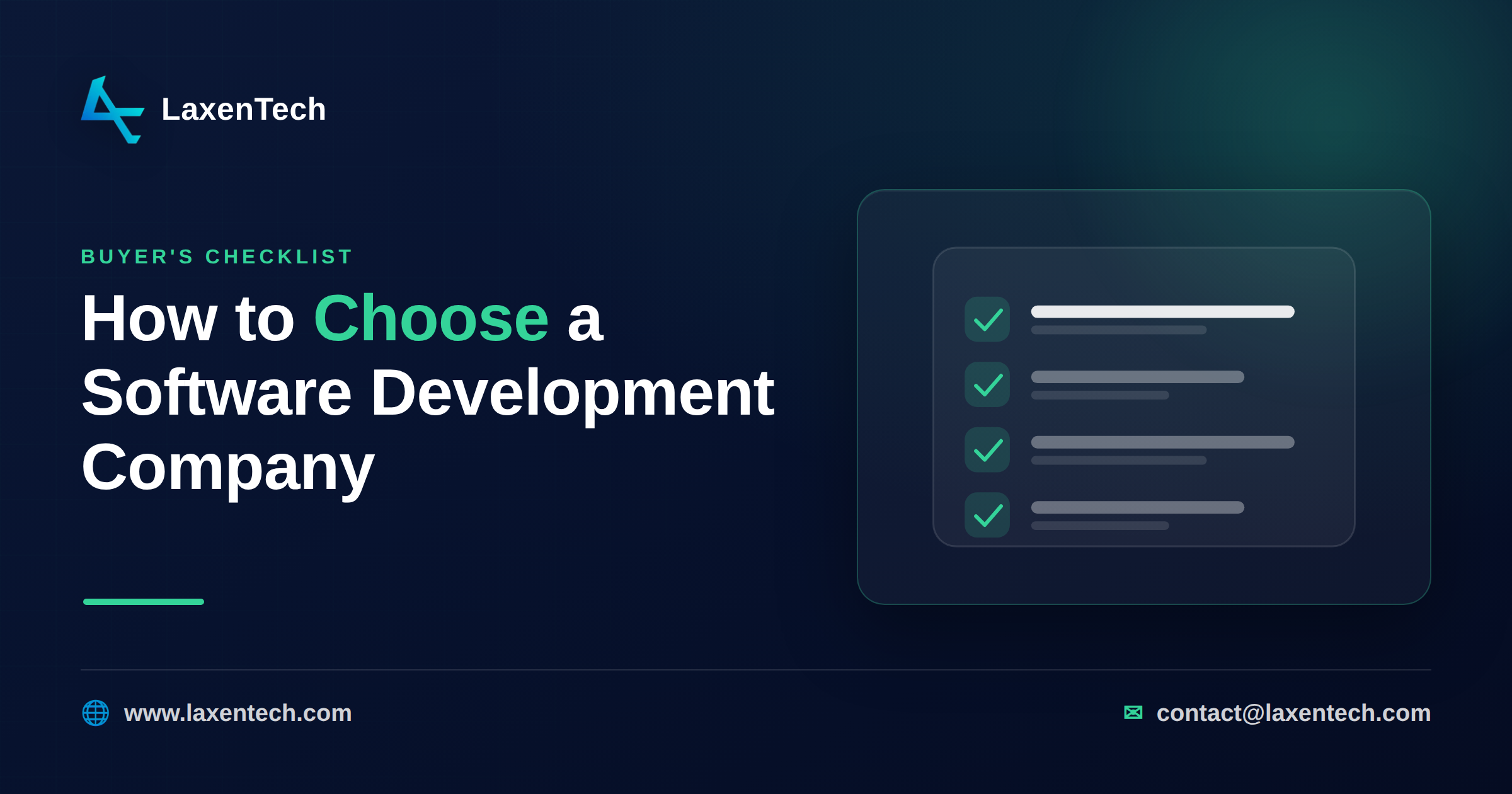 12-point software development company vetting checklist Operations leader reviewing a checklist to choose a software development company